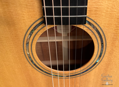Webber koa dreadnought guitar abalone rosette