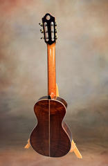 Wingert parlor classical Brazilian rosewood guitar full back view