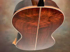 Wingert parlor classical Brazilian rosewood guitar back