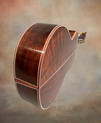 Wingert parlor classical Brazilian rosewood guitar glam shot back