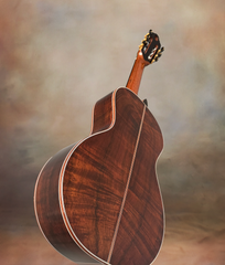 Wingert parlor classical Brazilian rosewood guitar glam shot back