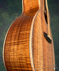 Froggy Bottom H12 Ltd All Koa guitar side detail