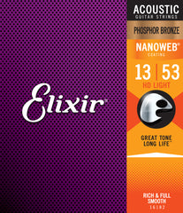 Elixir NanoWeb PB HD Light guitar strings