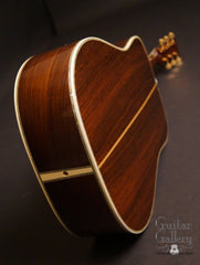 1987 Martin D-45 guitar up the Brazilian rosewood back