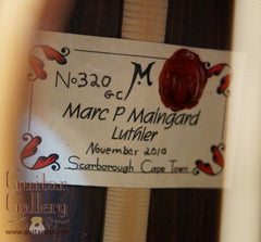 Maingard guitar label