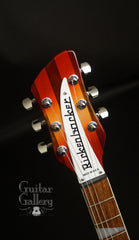 Rickenbacker 360 Fireglo electric guitar headstock