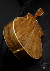 Froggy Bottom A12 Dlx walnut guitar end view