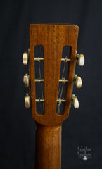 Froggy Bottom A12 Dlx walnut guitar back of headstock