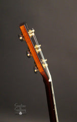 Ryan Abbey Grand Parlor guitar headstock side