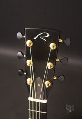 Ryan Abbey Grand Parlor guitar headstock