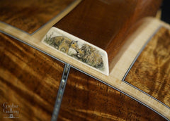 Froggy Bottom H12 Ltd All Koa guitar engraved heelcap