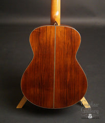 Alberico Madagascar rosewood OM guitar back