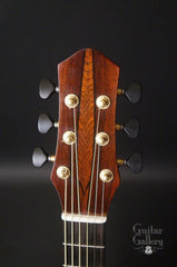 Alberico Madagascar rosewood OM guitar headstock