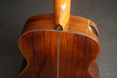 Alberico Madagascar rosewood OM guitar heel
