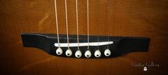 Bourgeois 00c 12 fret Koa guitar #8712 bridge