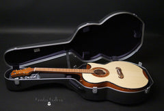 Barzilai Jumbo guitar inside BAM case