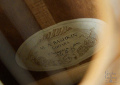 Bashkin Placencia OM guitar label