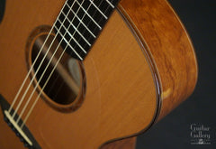 Bashkin Placencia OM guitar upper bout
