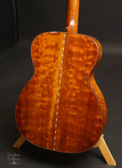 Bourgeois OM guitar quilted Mahogany back