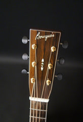 Bourgeois OM guitar headstock