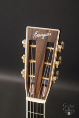 Bourgeois OMS Koa guitar slotted headstock