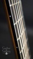 Lowden Bog guitar fretboard side