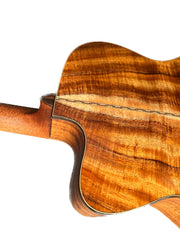 Bourgeois Signature OMC Koa/Adirondack Large sound hole guitar heel