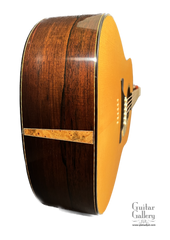 Brondel D1 guitar Brazilian rosewood guitar end graft of buckeye burl