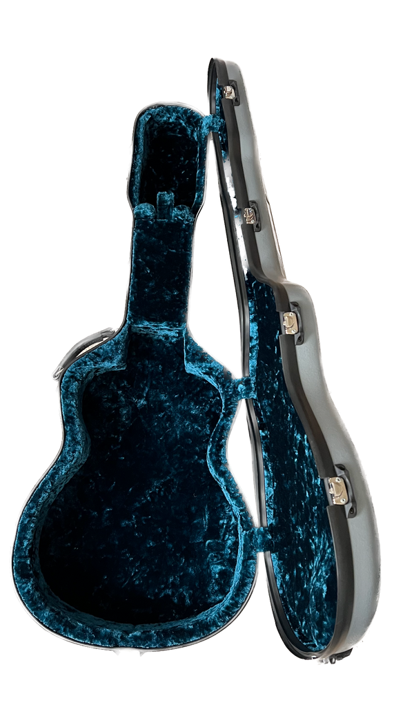 Calton Martin 000 Gray Guitar Case with Aqua interior