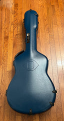 Calton case for an Olson SJ guitar in Deep Sea Blue/Black
