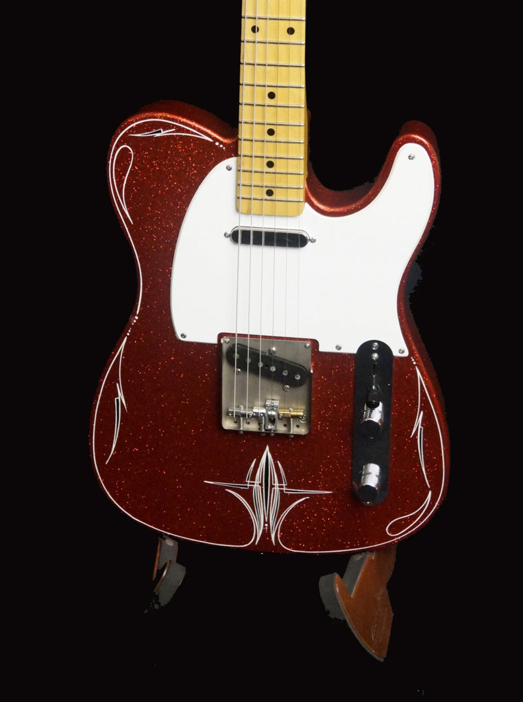 Crook Red Sparkle T-Style Guitar for sale