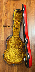 Calton Gibson Les Paul flight case gold interior