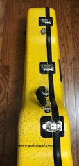 Calton yellow granite flight case J45 side