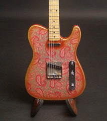 Crook vintage pink paisley guitar
