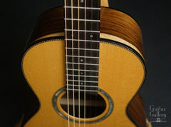 Brazilian rosewood Dave King Parlor guitar detail