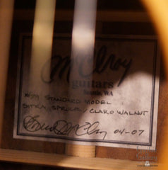 McElroy guitar label