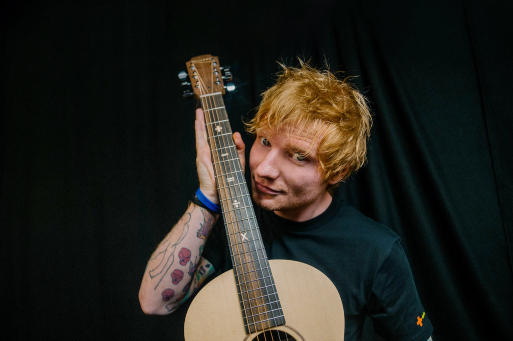 Ed Sheeran with Sheeran Tour Edition Guitar