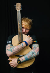 Ed Sheeran with his Tour Edition Guitar