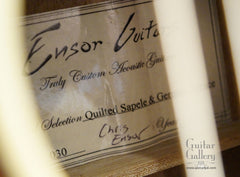 Ensor guitar label