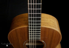 2019 Lowden F35 guitar fretboard with purfling