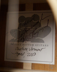 Froggy Bottom used P12 cutaway Koa guitar label