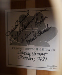 Froggy Bottom R Dlx guitar interior label