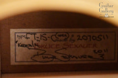 Sexauer FT-15-C guitar interior label