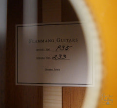 Flammang P35 guitar label