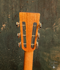 Froggy Bottom C dlx Madagascar rosewood guitar back of headstock