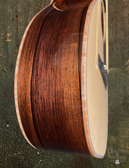 Froggy Bottom C dlx Madagascar rosewood guitar side detail