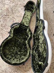 Froggy Bottom M Ltd Brazilian rosewood Twin guitar case interior