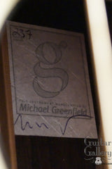 Greenfield G1 guitar label