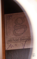 Greenfield G3.2 African Blackwood guitar label
