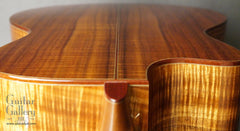 Goodall KCJC special reserve koa guitar down back